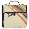 thumbnail image 5 of FORMRS Zipper Binder with Shoulder Strap 2-inch Ring 500 Sheet Capacity File Bag, Colorful Plane Stripes, 5 of 5