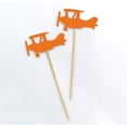 thumbnail image 3 of Darling Souvenir, Plane Shape Cupcake Toppers, Birthday Wedding Party Dessert Decorations - Pack Of 20, 3 of 3