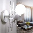 thumbnail image 2 of Lámpara de pared interior Little Iron Man, lámpara de pared de diseño creativo moderno Lámpara de pared de escalada humanoide Iluminación Art Deco E27 para habitación de niños, pasillo, restaurante, JAMW Sencillez, 2 of 5