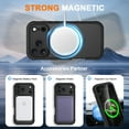 thumbnail image 4 of Decase for iPhone 17 Pro 2025 Case with Invisible Magnetic Stand,Compatible with Mag-Safe,Military-Grade Protection with Built-in Screen Protector,Shockproof Phone Case for Women Men,Black, 4 of 6