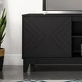 thumbnail image 4 of Nexera Arrow TV Stand with Shelves for TVs up to 80 in., Black, 4 of 5