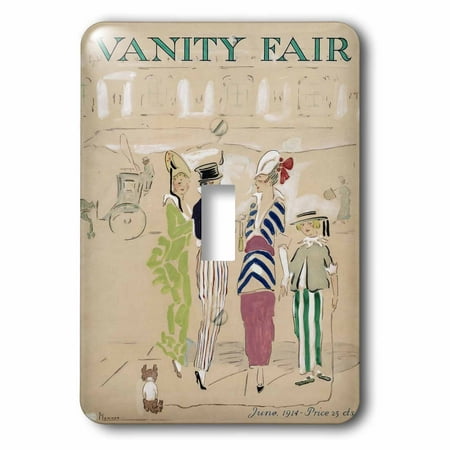 Vanity Fair Magazine Covers (3dRose Vanity Fair- caricature, women, fashion, gossip, celebrities, magazine, historical, dog, 2 Plug Outlet)