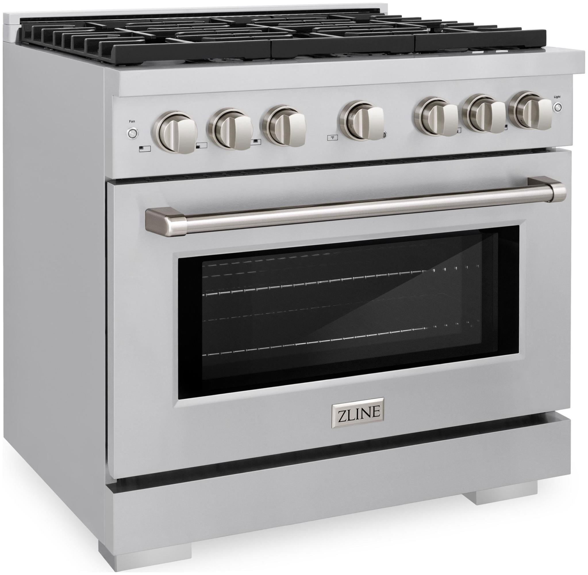 Zline Sgr-Br-36 Paramount 36" Wide 5.2 Cu. Ft. Free Standing Gas Range - Stainless Steel