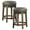 Gray, variant on Bowery Hill 24" Faux Leather Round Swivel Counter Stool in Red (Set of 2)