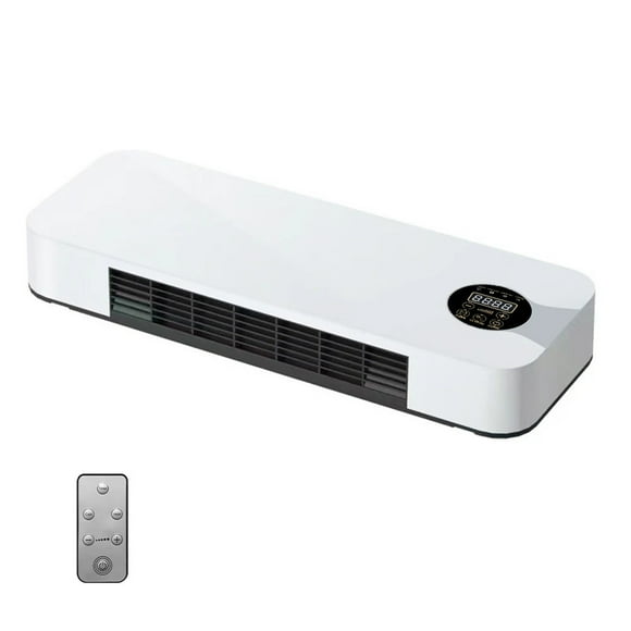 Home Touch Screen Electric Fan Heater With Remote Control Supports Air Cold Air Dual Adjustment Wall Mounted Low-Noise ,Rapid Heating