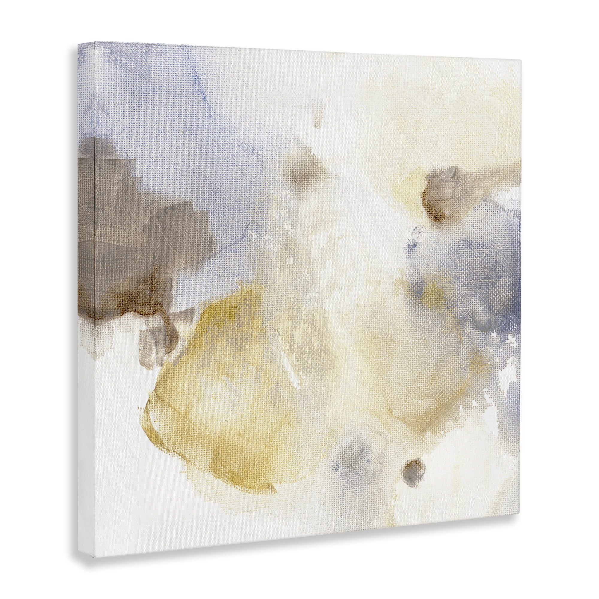 Stupell Industries Subtle Cloudy Abstract Abstract Painting Gallery Wrapped Canvas Art Print Wall Art, 24 x 24