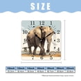 thumbnail image 2 of 10 Inch Wall Clock Battery Operated Square Clock for Office, Kitchen, Outdoor, Living Room,Animal Sketch Style Mammal Modern Detailed Beautiful, 2 of 4