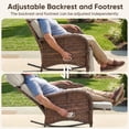 thumbnail image 6 of Bellefurn Outdoor Rocking Recliner Chairs,Patio Wicker Rocking Chairs Outdoor Lounge Chairs with Adjustable Backrest & Footrest,Reclining Lounge Rocker Chair for Outdoor,Fire Pit,Pool,Garden, 6 of 10