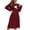 Red1, variant on yillto Womens Nightshirts Sherpa Fleece Long Sleeve Nightdress Soft Comfy Loungewear Sleepwear Nightgowns