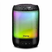 مكبر صوت محمول مقاوم للماء بتقنية البلوتوث iHome 840 مع بطارية ضخمة تدوم 25 ساعة، أسود، VIPRB-840