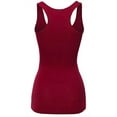 thumbnail image 2 of FDPlus Women's Casual Essential Solid Racerback Tank Top Plus Size, 2 of 2