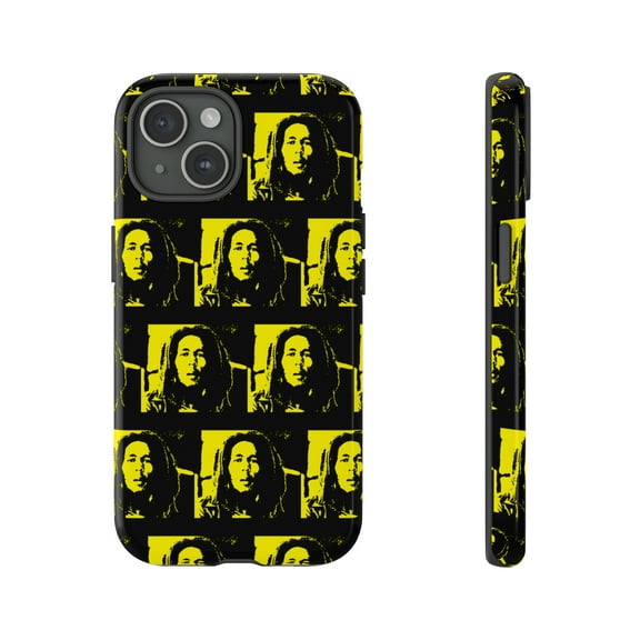 Bob Marley Yellow Black iPhone 15 Case-iPhone-iPhone Case