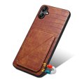 thumbnail image 3 of Allytech Slim Case Compatible with Samsung Galaxy A05, Crocodile Print PU Leather Magnetic Hidden Card Holder Kickstand Shockproof Full Body Protective Wallet Case for Women Men, Brown, 3 of 6