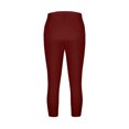thumbnail image 4 of Tumotour Yoga Shorts For Women Plus Size Yoga Pants Cropped Trousers Solid Color Lace Elastic High Waisted Running Workout Gym Shorts, 4 of 9