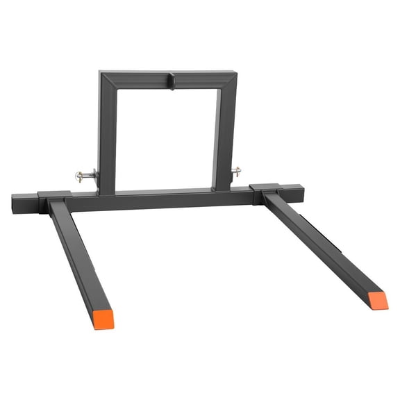 3 Point Hitch Pallet Forks, 1500 lbs Clamp on Pallet Forks, 50-Inch Total Length Heavy-Duty Tractor Fork with 28.9-46 Inch Adjustable Fork Width, Quick Hitch Attachments for Category 1 Tractors