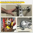 thumbnail image 5 of 7-3/4 Spud Wrench, Flush Valve Wrench with Ergonomic Design - Smooth Jawed to Prevent Chrome Damage, Multiple Wrenches for Servicing & Installing Flushometers Spud$$Tools & Hardware Other, 5 of 6