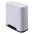 thumbnail image 2 of Abbracc Double Barrel Trash Sorting Bins Organizer Basket Gray, 2 of 9