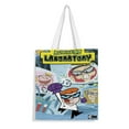 thumbnail image 1 of Dexter's Laboratory Bolso de tela con estampado de lienzo para mujer, bolsa de compras reutilizable y estética, con cremallera interior, regalo para mujer,40*45cm., 1 of 6
