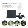 thumbnail image 2 of 5V 1.4W Solar Fountain Water Pump Solar Panel Powered Water Fountain Pool Pond Garden Water Sprinkler Sprayer With 6 Nozzles ,High Quality Solar Fountain Water Pump Kit, 2 of 6