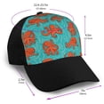 thumbnail image 2 of Yiaed Fun Octopus Print Baseball Cap Dad Hat Polo Style Plain Blank Adjustable Size, 2 of 5