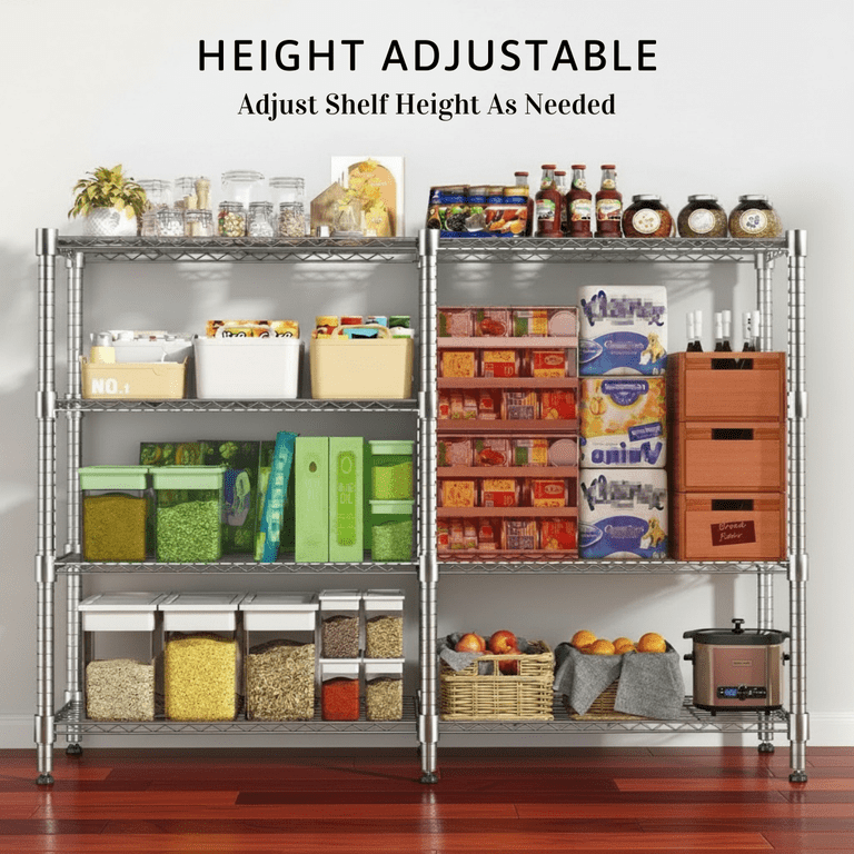 Legooin 72" Wide Wire Shelving, 1600 Lbs Capacity photo 5