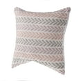 thumbnail image 2 of LR Home Ox Bay Lilac Chevron All-Natural Cotton Square 2 Piece Pillow Cover Set, 2 of 7