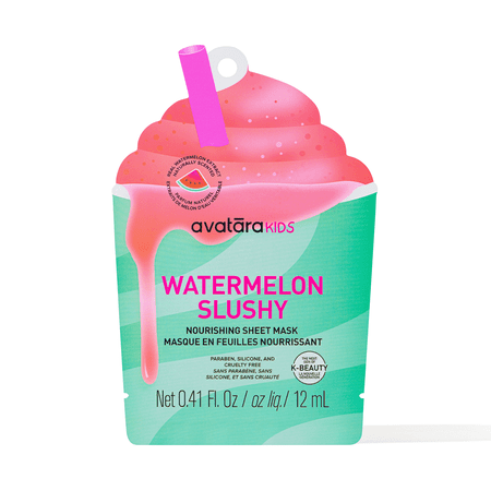 Avatara Watermelon Slushy Calming Kid-Sized Face Mask for All Skin Types, 1 Sheet Mask