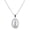 Silver, variant on Stainless Steel Iced CZ Virgin Mary Guadalupe Pendant, 24 inch Box Chain Necklace SCP 5008 G