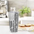 thumbnail image 4 of 20 Oz Insulated Tumbler with Lid and Straw, American Watercolor Flag Black Mom Dad Iced Coffee Stainless Steel Vacuum Insulated Tumbler Cup Travel Mug for Hot and Cold, 4 of 5