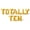 Gold, variant on Letter Balloons - TOTALLY TEN 16" Inch Alphabet Letters Foil Mylar Balloon 10th Birthday Party Banner (Blue)