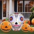 thumbnail image 1 of Decoración inflable de Halloween para exteriores, césped, patio, fiesta, calabaza, Con luz LED, 1 of 8