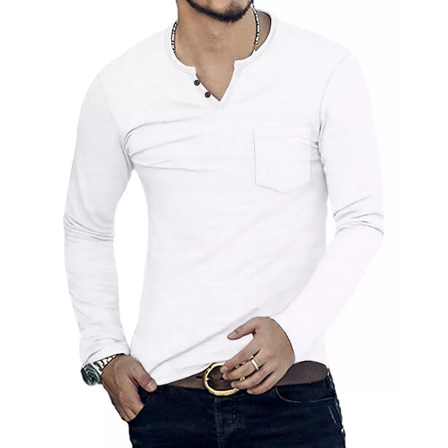 Playera Casual Moda Para Hombre Slim Fit Manga Largo