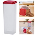 thumbnail image 4 of Yucurem Plastic Bread Keeper with Airtight Lid Bread Bin Kitchen Supplies Kitchen Storage (Red), 4 of 9
