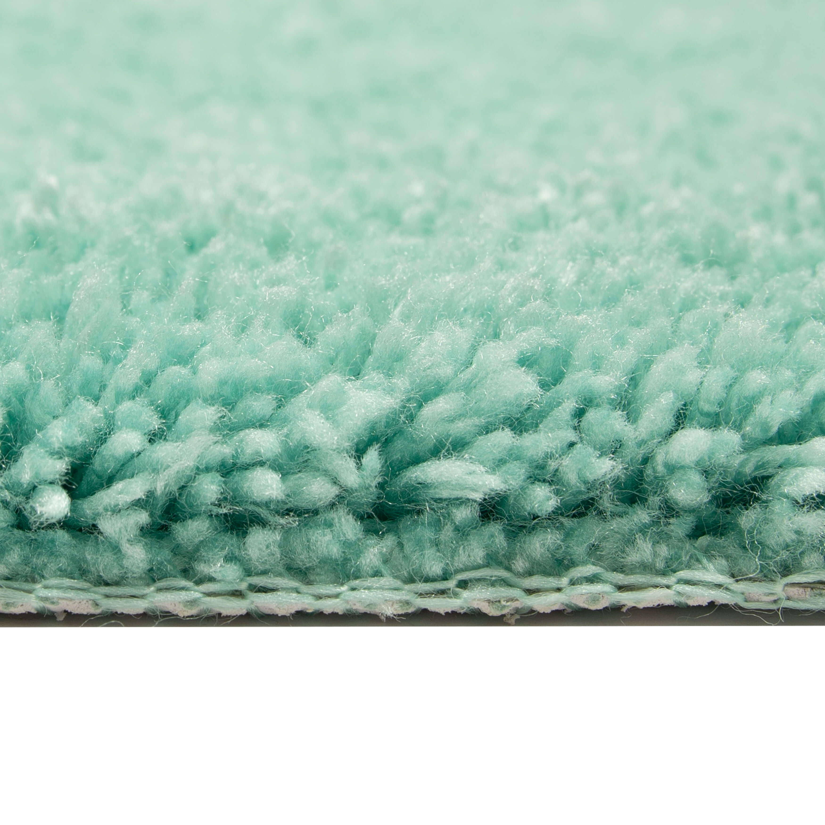 Mainstays Perfomance One Piece Polyester Bath Rug, Classic Mint, 19.5" x 34"