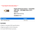 thumbnail image 2 of Engine Pressure Sensor - Compatible with 1998 - 1999 BMW 323is 2.5L 6-Cylinder, 2 of 2