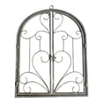 thumbnail image 2 of koolsoo Arched Window Frame Decor Metal Scroll Wall Decor for Garden Front Door Imitation Rust Color, 2 of 8