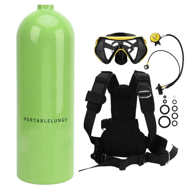 Kit de tanque de buceo, tanque de buceo portátil de 4L, tanque de buceo de respiración subacuática, tanque de buceo portátil, valor inmejorable