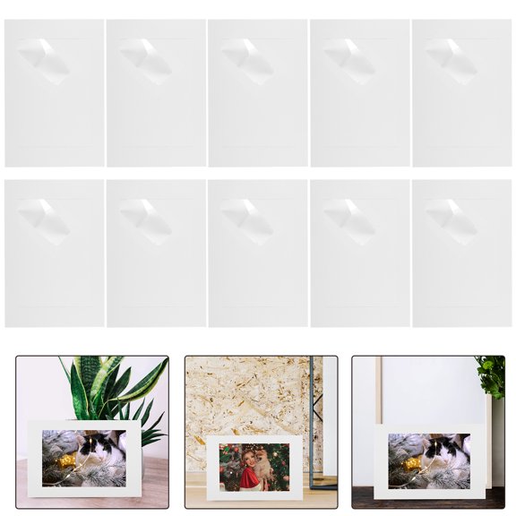 GOOHOCHY DIY Picture Frame White Paper Craft for Bedroom and Living Room 10Pcs