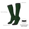 thumbnail image 4 of Naloa Emerald Green Sparkling Knee Socks, High Socks Long Stretchy Sock Women Knee High Stocking, Long Socks for Women, 4 of 6