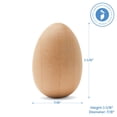 thumbnail image 2 of Unfinished Wood Easter Craft Eggs 1-1/8 inch, Pack of 24 Small Wooden Craft Eggs for Decorating and Easter Egg Ornaments, by Woodpeckers, 2 of 6