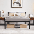 thumbnail image 1 of Fullfurnique Metal Platform Bed Frame with Heavy Duty Steel Slat Support, Full, Black, 1 of 7