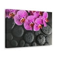 thumbnail image 5 of Violet Orchid on Stones Forest Floral Nature Photography Canvas Wall Art for Home Decor Ready-to-Hang, 5 of 18