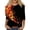 31# Navy, variant on Women's 3/4 Sleeve Tops Crewneck Fall Leaf Print Casual Shirts | Fall Tops for Women , 3/4 Sleeve Shirts, Loose Fit, Multiple Leaf Prints, Work & Sports, Fall Clothing Navy XXL