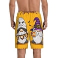 thumbnail image 4 of Lsque Cute Gnomes Halloween Mens Sleep Pajama Shorts,Short Pajama Pants, Cotton Ultra-Soft Knit-Large, 4 of 9