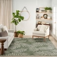 thumbnail image 5 of Nourison Garden Oasis 10' x 14' Green Ivory Tropical Indoor/Outdoor Rug, 5 of 11