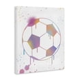 thumbnail image 3 of Stupell Industries Graffiti Soccer Ball Drip Canvas Wall Art, design by Marcus Prime, 40 x 30, 3 of 7