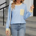 thumbnail image 4 of Womens Fall Winter Tunic Tops Long Sleeve Crewneck T-Shirts Loose Comfy Soft Blouse with Pocket, 4 of 7