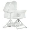 Dream On Me Insta Fold Bassinet, Cradle, Rocking Bassinet, Innovative Folding Design, Perfect for Indoor/Outdoor, Breathable Mesh Side, Oxford Carry Bag Included in White