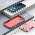 thumbnail image 3 of Allytechgroup for iPhone 16 Plus Case with Kickstand, Compatible with MagSafe Canera & Screen Huard Military Grade Drop Protection Shockproof Magnetic Cover for iPhone 16 Plus, Pink, 3 of 4