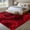 Deep Red Bright Red, variant on Area Rug for Living Room, Red Roses Non-Slip Indoor Large Carpet for Bedroom/Dining Room, Valentine's Day Flowers Floral Vintage Washable Low-Profile Rectangle Floor Runner Rugs - 5 x 8 Ft